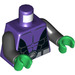 LEGO Dark Purple Beast Boy Minifig Torso (973 / 76382)