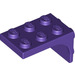 LEGO Dark Purple Bracket 3 x 2 with Plate 2 x 2 Downwards (69906)