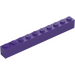 레고 어두운 보라색 벽돌 1 x 10 (6111)