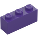 LEGO Morado oscuro Ladrillo 1 x 3 (3622 / 45505)