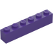 LEGO Dark Purple Brick 1 x 6 (3009)