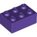 LEGO Dark Purple Brick 2 x 3 (3002)