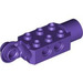 LEGO Violet foncé Brique 2 x 3 avec des trous, Rotating avec Socket (47432)