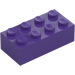 LEGO Dark Purple Brick 2 x 4 (3001)