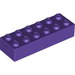 LEGO Dunkelviolett Backstein 2 x 6 (2456 / 44237)