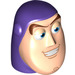 LEGO Dark Purple Buzz Lightyear Large Figure Head (88201)