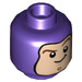 LEGO Dark Purple Buzz Lightyear Minifigure Head (Recessed Solid Stud) (3626 / 50151)