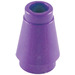 LEGO Dark Purple Cone 1 x 1 with Top Groove (28701 / 59900)