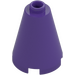 LEGO Dark Purple Cone 2 x 2 x 2 (Open Stud) (3942 / 14918)