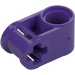 LEGO Dark Purple Cross Block 90° 1 x 2 (Axle/Pin) (6536 / 40146)