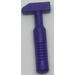 LEGO Dunkelviolett Kreuz Pein Hammer mit 6 Rippengriffen