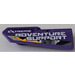 LEGO Dark Purple Curved Panel 22 Left with Extreme Adventure Support Sticker (11947)