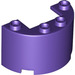 LEGO Dark Purple Cylinder 2 x 4 x 2 Half (24593 / 35402)