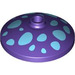 LEGO Violet foncé Dish 3 x 3 avec Bleu Mushroom Spots (35268 / 102979)