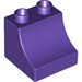 LEGO Violet foncé Duplo Brique avec Curve 2 x 2 x 1.5 (11169)