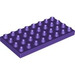 LEGO Violet foncé Duplo assiette 4 x 8 (4672 / 10199)