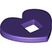 LEGO Dark Purple Felt 4 x 3 Heart (66826)