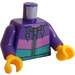 LEGO Dark Purple Girl with Dark Purple Jacket Minifig Torso (973 / 76382)