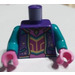 LEGO Dark Purple Kitten Keytarist Torso (973)