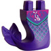 LEGO Dark Purple Mermaid Tail Curved Right with Fish (76125)