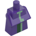 LEGO Morado oscuro Minecraft Torso con Witch Atuendo con Verde arena y Verde oscuro (32930 / 103723)