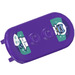 LEGO Dark Purple Minifig Skateboard with Four Wheel Clips with Raccoon in Spacesuit (2 Part) Sticker (42511)