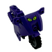 LEGO Dark Purple Motorcycle with Black Chassis with Cat Eyes Sticker (52035)