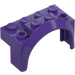 LEGO Dark Purple Mudguard Brick 2 x 4 x 2 with Wheel Arch (3387)