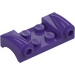 LEGO Dark Purple Mudguard Plate 2 x 4 with Headlights and Curved Fenders (93590)