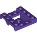 LEGO Donkerpaars Spatbord Voertuig Basis 4 x 4 x 1.3 (24151)