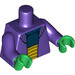 LEGO Donkerpaars Onaconda Farr Torso (76382 / 88585)