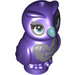 LEGO Dark Purple Owl with Silver Patches and Turquoise Beak (67888 / 67895)