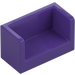 LEGO Morado oscuro Panel 1 x 2 x 1 con cerrado Esquinas (23969 / 35391)