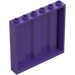 LEGO Dark Purple Panel 1 x 6 x 5 with Corrugation (23405)