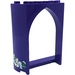 LEGO Dark Purple Panel 2 x 6 x 6.5 with Arch with Stars and Swirls on Both Sides Sticker (35565)