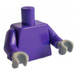 LEGO Dark Purple Plain Torso with Dark Purple Arms and Medium Stone Gray Hands (973 / 73403)