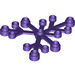 LEGO Violet foncé Plante Feuilles 6 x 5 (2417)