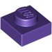 LEGO Violet foncé assiette 1 x 1 (3024 / 30008)