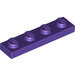 LEGO Dark Purple Plate 1 x 4 (3710)