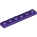 LEGO Violet foncé assiette 1 x 6 (3666)