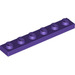 LEGO Dark Purple Plate 1 x 6 (3666)