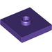 LEGO Dark Purple Plate 2 x 2 with Groove and 1 Center Stud (23893 / 87580)