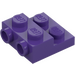 LEGO Dark Purple Plate 2 x 2 x 0.7 with 2 Studs on Side (4304 / 99206)