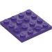 LEGO Dark Purple Plate 4 x 4 (3031)