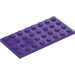 LEGO Dark Purple Plate 4 x 8 (3035)