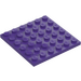 LEGO Dark Purple Plate 6 x 6 (3958)