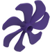 LEGO Dark Purple Propeller 7 Blade 6 Diameter (87751)