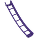 LEGO Dark Purple Rail 2 x 16 x 6 Inverted Bow with 3.2 Shaft (26559)