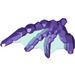 LEGO Dark Purple Rocky Wing with Transparent Light Blue Membranes (28373)