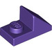 LEGO Dark Purple Slope 1 x 2 (45°) with Plate (15672 / 92946)